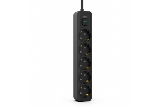 INCA Steckdosenleiste 5x /16A 230V/Max.3680W/LED 1.50m sw