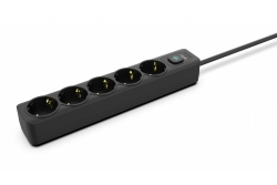 INCA Steckdosenleiste 5x /16A 230V/Max.3680W/LED 1.50m sw