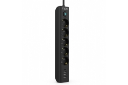 INCA Steckdosenleiste 5x /16A 230V/Max.3680W/LED 1.50m sw