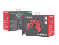 Genesis Gamepad MANGAN 400 kabellos rot/schwarz (PC/Switch)