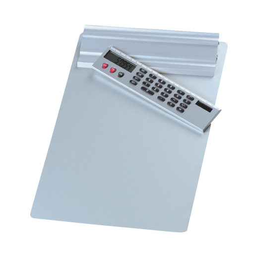 Klemmbrett aus Aluminium - silber