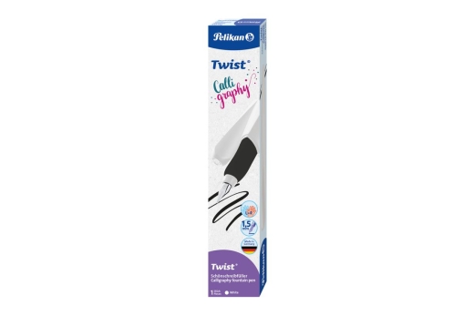 Pelikan Twist Füller Calligraphy Re-Linksh.weißFeder 1,5mm