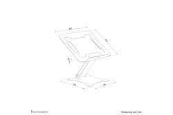 Neomounts NOT-Ständer bis 15 verstellbar, schwarz