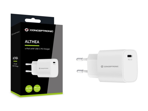 CONCEPTRONIC Ladegerät 1Port USB-C Top-Port 20WPD3.0 ws