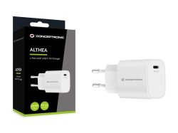 CONCEPTRONIC Ladegerät 1Port USB-C Top-Port 20WPD3.0 ws