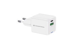 CONCEPTRONIC Ladegerät 2Port GaN USB-C/-A 20WPD3.0/PPS ws
