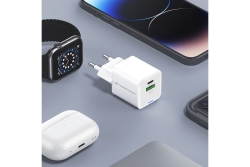 CONCEPTRONIC Ladegerät 2Port GaN USB-C/-A 20WPD3.0/PPS ws