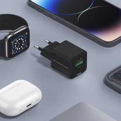CONCEPTRONIC Ladegerät 2Port GaN USB-C/-A...