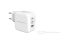 CONCEPTRONIC Ladegerät 3Port GaN 2xUSB-C/1xA 67WPD3.0/PPS ws