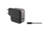 CONCEPTRONIC Ladegerät 3Port GaN 2xUSB-C/1xA 67WPD3.0/PPS sw