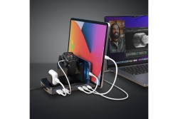 LINDY 6-Port USB-Ladestation 160W, 3x USB-C PD & 3x USB-A