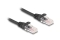 DELOCK RJ45 Spiralkabel Stecker zu Stecker Cat.5e 1m Schwarz