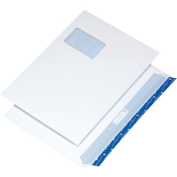 Briefumschlag C4, haftkebend, weiß, Offset 120g,...