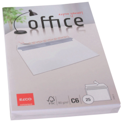 Briefumschlag Office - C6, hochweiß, haftklebung,...