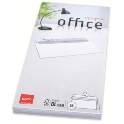 Briefumschlag Office - C5/6, hochweiß, haftkelbend,...