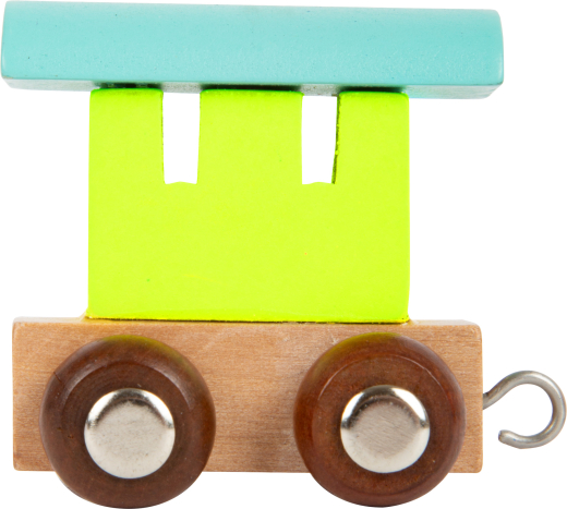 Buchstabenzug Waggon, bunt