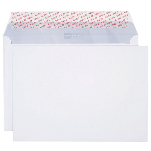 Briefumschlag Office - B4, hochweiß, haftklebend, ohne Fenster, 80 g/qm, 10 Stück