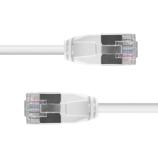LINDY Patchkabel Cat.6A F/UTP Ultra Slim grau 0,5m