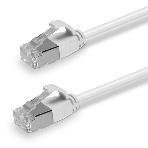 LINDY Patchkabel Cat.6A F/UTP Ultra Slim grau 1m