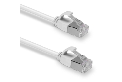 LINDY Patchkabel Cat.6A F/UTP Ultra Slim grau 1m