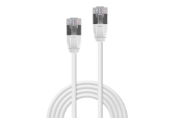 LINDY Patchkabel Cat.6A F/UTP Ultra Slim grau 1,5m