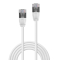 LINDY Patchkabel Cat.6A F/UTP Ultra Slim grau 2m