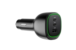 Alogic KFZ Lagegerät 165W 3Port 2xUSB-C+1xUSB-A+USB-C Kabel