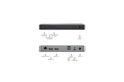 Alogic Dockingstation USB-C Dual 4K PD100W Prime MX2