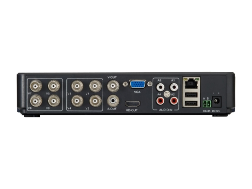 LevelOne CCTV 8-Kanal Kit 2MP/IP66/H.264/1x3,5/IR-30m weiß