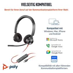 Poly Blackwire 3320 Stereo USB-C/A