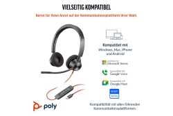 Poly Blackwire 3320 Stereo USB-C/A