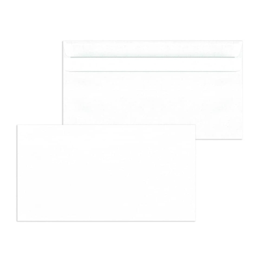 Kompaktumschläge ohne Fenster (229x125 mm), selbstklebend, 75 g/qm, 1.000 Stück