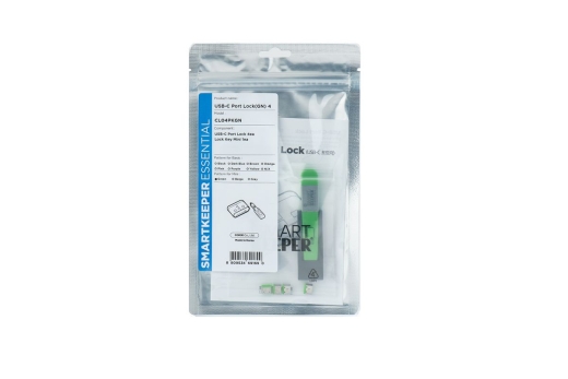 SmartKeeper Mini USB-C Port Blocker grün 4 Stk.+Key