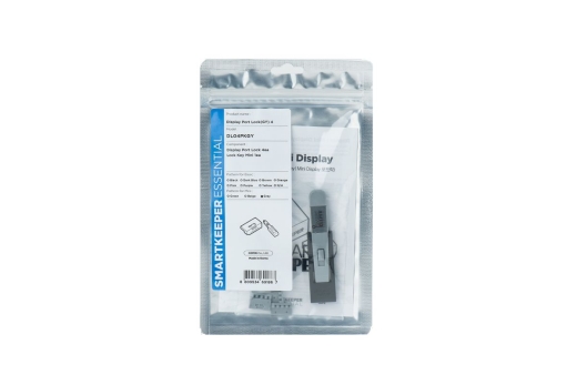 SmartKeeper Mini DisplayPort Blocker grau 4 Stk.+Key