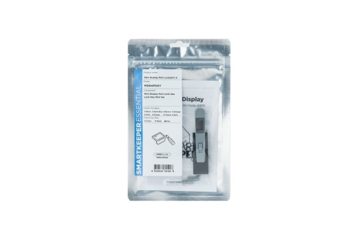 SmartKeeper Mini MiniDisplayPort Blocker grau 4 Stk.+Key