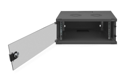 DIGITUS Wandgehäuse SOHO 4HE 241x540x400mm schwarz unm.
