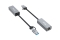 Equip Adapter USB-C->RJ45/USB-A Adapter St/Bu 0.15m Alu.