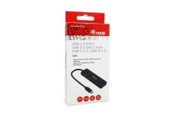 Equip 4-Port USB-C3.2-Hub->2xUSB-A 3.2/2xUSB-C/USB-C 10Gbps