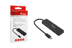 Equip 4-Port USB-C3.2-Hub->2xUSB-A 3.2/2xUSB-C/USB-C 10Gbps