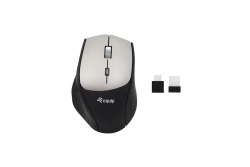 Equip Ergonomische Maus USB-A/-C Adapter Rechts schwarz