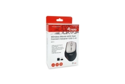 Equip Ergonomische Maus USB-A/-C Adapter Rechts schwarz