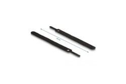 DELOCK Klett-Kabelbinder L 150 x B 12 mm schwarz 10...