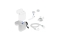 DELOCK Apple AirPods Zubehörset weiß