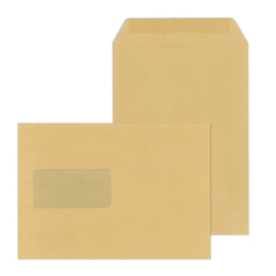 Versandtaschen Recycling - C5, mit Fenster, gummiert, 90...