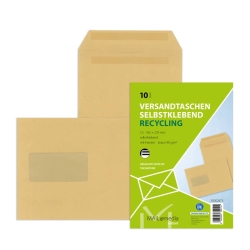 Versandtaschen Recycling - C5, mit Fenster,...