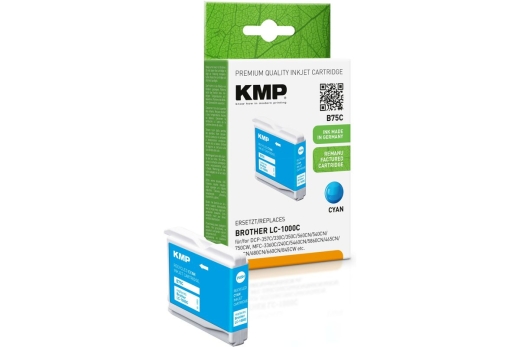 KMP Patrone Brother LC-1000C LC51C 400 S. cyan remanufactured