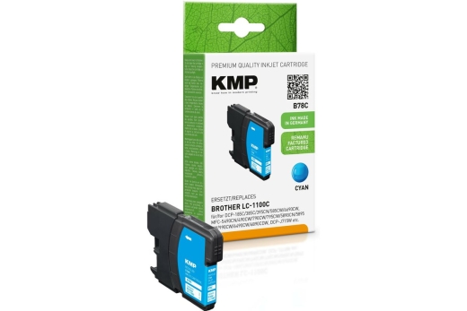 KMP Patrone Brother LC-1100C 325 S. cyan remanufactured