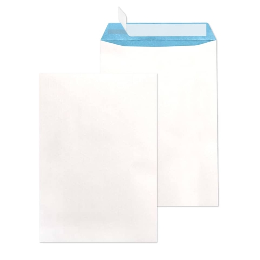 Versandtaschen B4 fadenverstärkt, ohne Fenster, 140 g/qm, weiß, 100 Stück