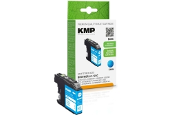 KMP Patrone Brother LC-123C 600 S. cyan remanufactured