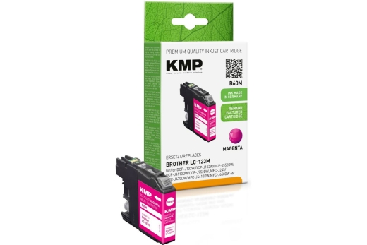 KMP Patrone Brother LC-123M 600 S. magenta remanufactured